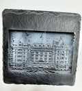 Vancouver Island Slate Coaster- Laser Engraved Empress Hotel